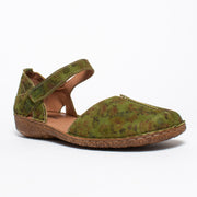 Josef Seibel Rosalie 42 Olive Multi Sandal front. Size 43 womens shoes