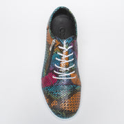 Cabello Rubee Rainbow Metal Sneaker top. Size 42 womens shoes
