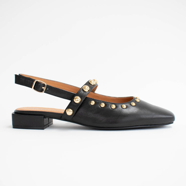 Bresley Sabur Black Kid Shoes side. Size 42 womens shoes