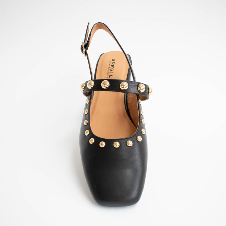 Bresley Sabur Black Kid Shoes top. Size 42 womens shoes