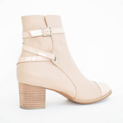 Django and Juliette Sadzis Cafe Patent Ankle Boots back. Size 44 womens shoes