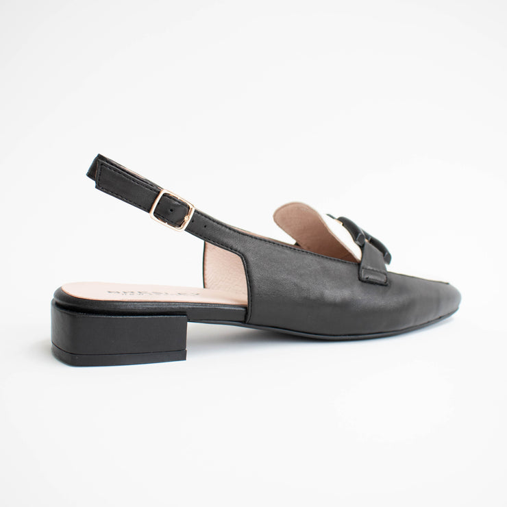 Bresley Saffi Black Bone Shoes back. Size 44 womens shoes