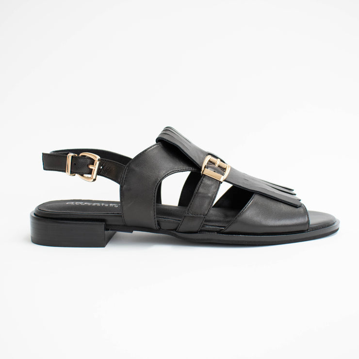 Bresley Saffron Black Sandals side. Size 42 womens shoes