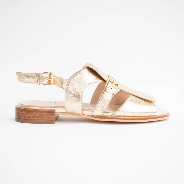 Bresley Saffron Gold Sandals side. Size 42 womens shoes