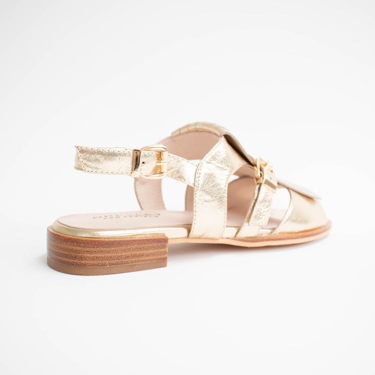 Bresley Saffron Gold Sandals back. Size 44 womens shoes