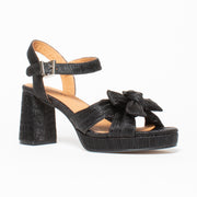 Bresley Sam Black Sandal front. Size 43 womens shoes