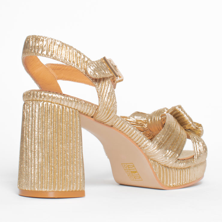 Bresley Sam Gold Shoe back. Size 44 womens shoes