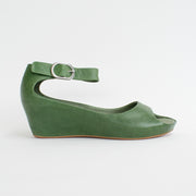 Bresley Sangria Green Sandals side. Size 42 womens shoes