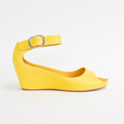 Bresley Sangria Yellow Sandals side. Size 42 womens shoes
