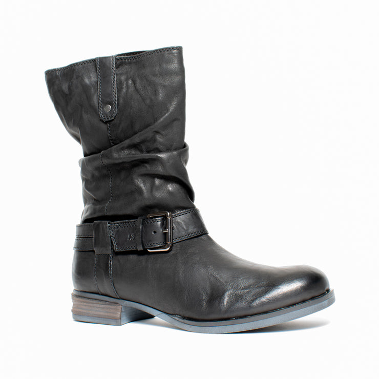 Josef Seibel Sanja 14 Black Ankle Boot front. Size 43 womens shoes