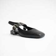Bresley Sanon Black Kid Shoes front. Size 43 womens shoes