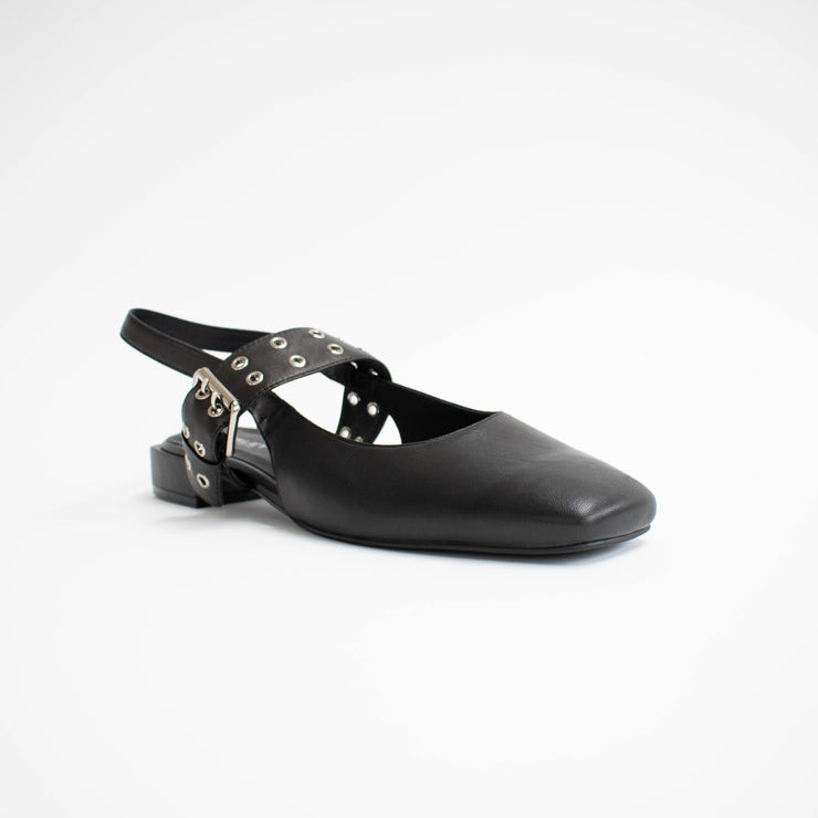 Bresley Sanon Black Kid Shoes front. Size 43 womens shoes
