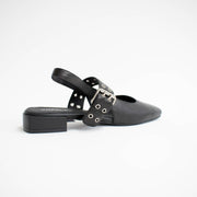 Bresley Sanon Black Kid Shoes back. Size 44 womens shoes