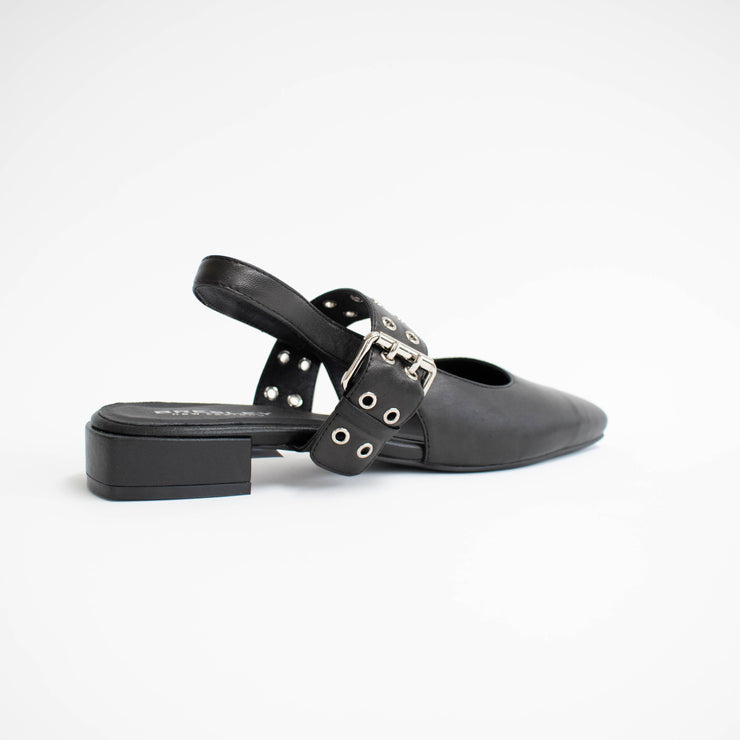 Bresley Sanon Black Kid Shoes back. Size 44 womens shoes