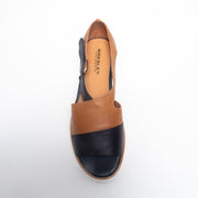 Bresley Sanya Navy Tan Sandal top. Size 46 womens shoes