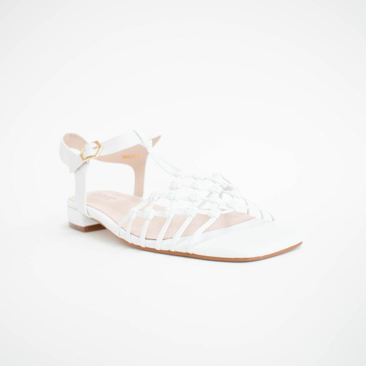 Bresley Sarine White Sandals front. Size 43 womens shoes