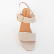 Bresley Scribe Nude Patent Sandal top. Size 42 womens shoes