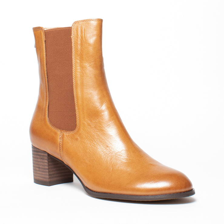 Django and Juliette Sebasy New Tan Ankle Boot front. Size 43 womens shoes