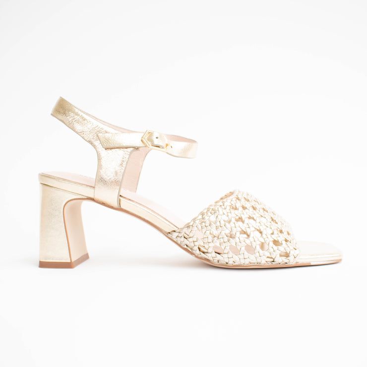 Bresley Seltic Gold Sandals side. Size 42 womens shoes