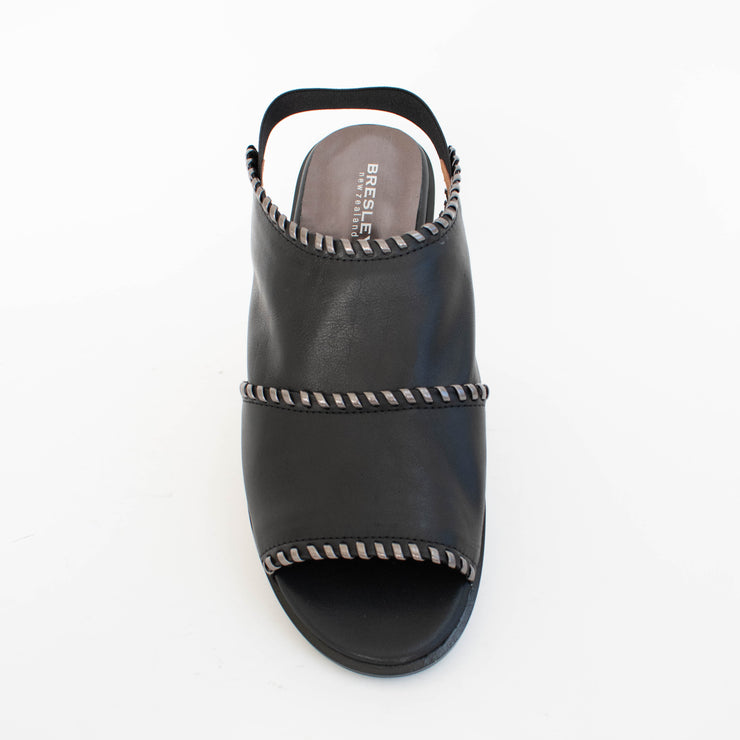 Bresley Serenade Black Pewter Sandals top. Size 46 womens shoes