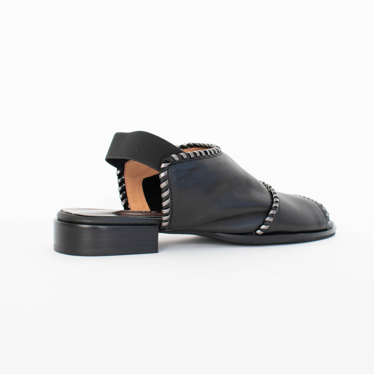 Bresley Serenade Black Pewter Sandals back. Size 44 womens shoes