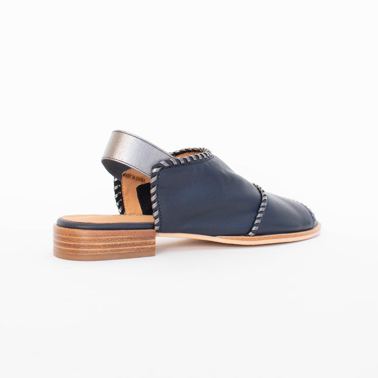 Bresley Serenade Navy Pewter Sandals back. Size 44 womens shoes