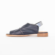 Bresley Serenade Navy Pewter Sandals inside. Size 45 womens shoes