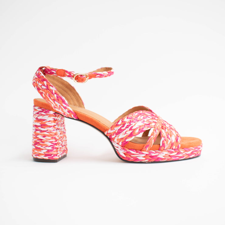 Bresley Sheriff Pink Multi Sandals side. Size 42 womens shoes