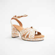 Bresley Sheriff Bone Multi Sandals front. Size 43 womens shoes