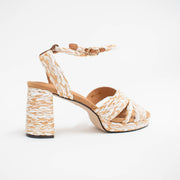 Bresley Sheriff Bone Multi Sandals back. Size 44 womens shoes