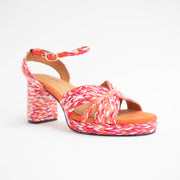 Bresley Sheriff Pink Multi Sandals front. Size 43 womens shoes