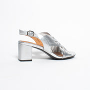 Bresley Shirazi Silver Sandal back. Size 44 womens shoes