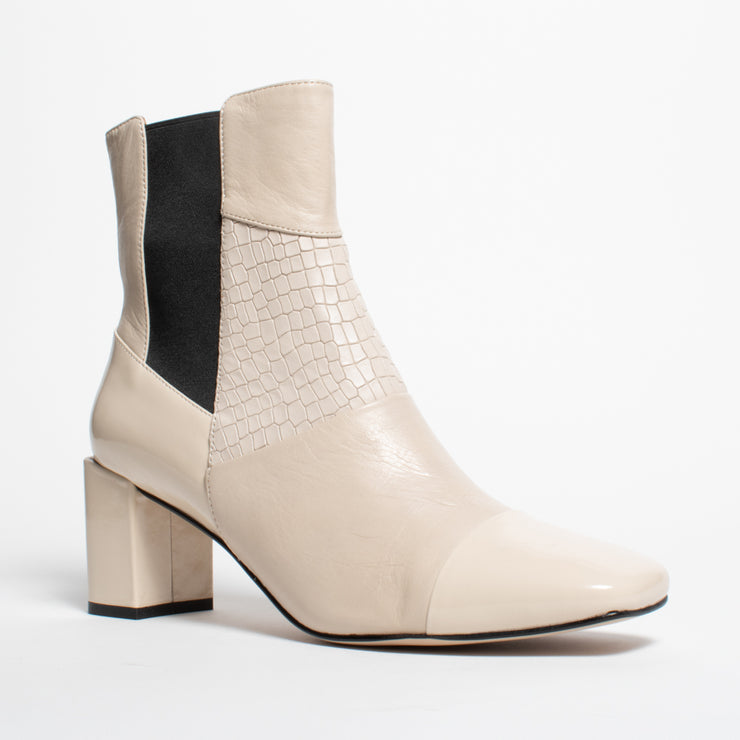 Bresley Shire Swan Mix Patent Ankle Boot front. Size 43 womens shoes