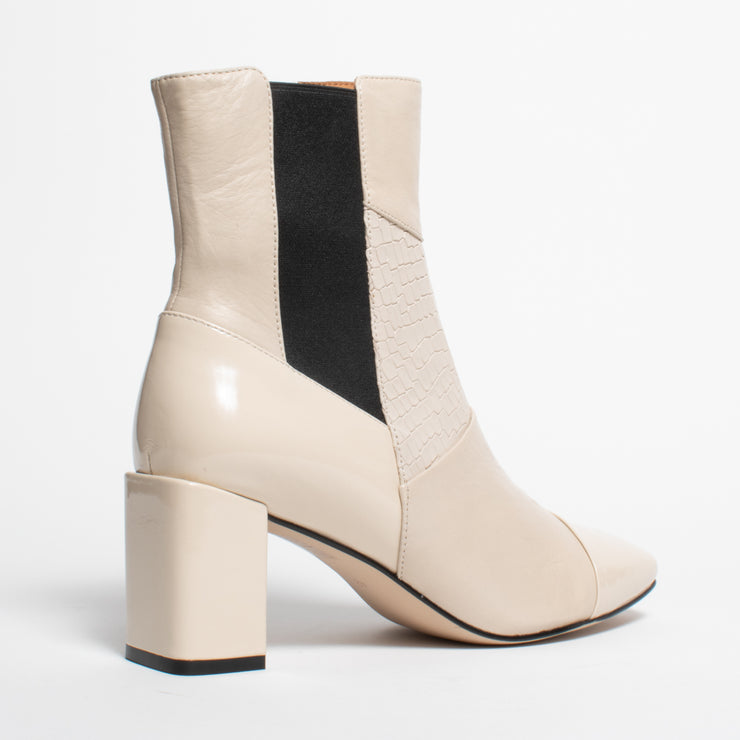 Bresley Shire Swan Mix Patent Ankle Boot back. Size 44 womens shoes