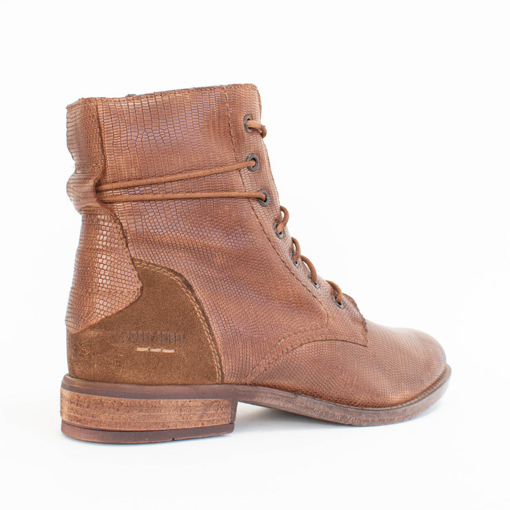 Josef Seibel Sienna 72 Camel Print Ankle Boot back. Size 44 womens shoes