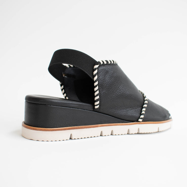 Bresley Sigma Black Bone Sandals back. Size 44 womens shoes