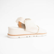 Bresley Sigma Egret Gold Sandals back. Size 44 womens shoes