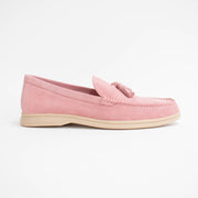 Bresley Skater Dusky Suede Loafer side. Size 42 womens shoes