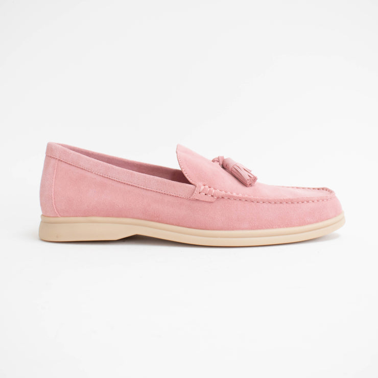 Bresley Skater Dusky Suede Loafer side. Size 42 womens shoes