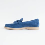 Bresley Skater Blue Suede Loafer inside. Size 45 womens shoes