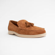 Bresley Skater Tan Suede Loafers front. Size 43 womens shoes