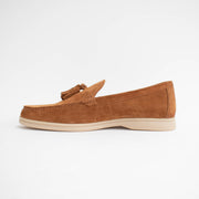 Bresley Skater Tan Suede Loafers inside. Size 45 womens shoes