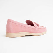 Bresley Skater Dusky Suede Loafer back. Size 44 womens shoes