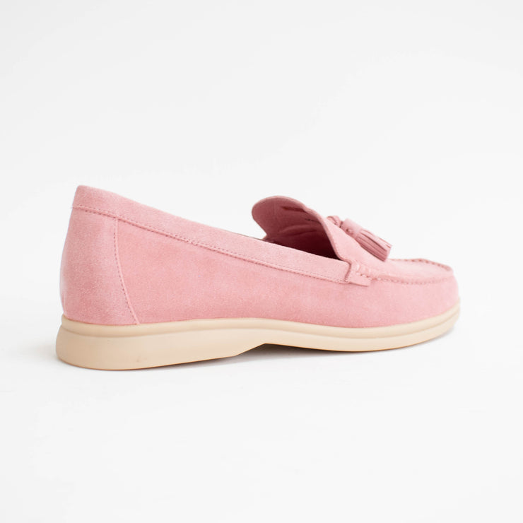 Bresley Skater Dusky Suede Loafer back. Size 44 womens shoes