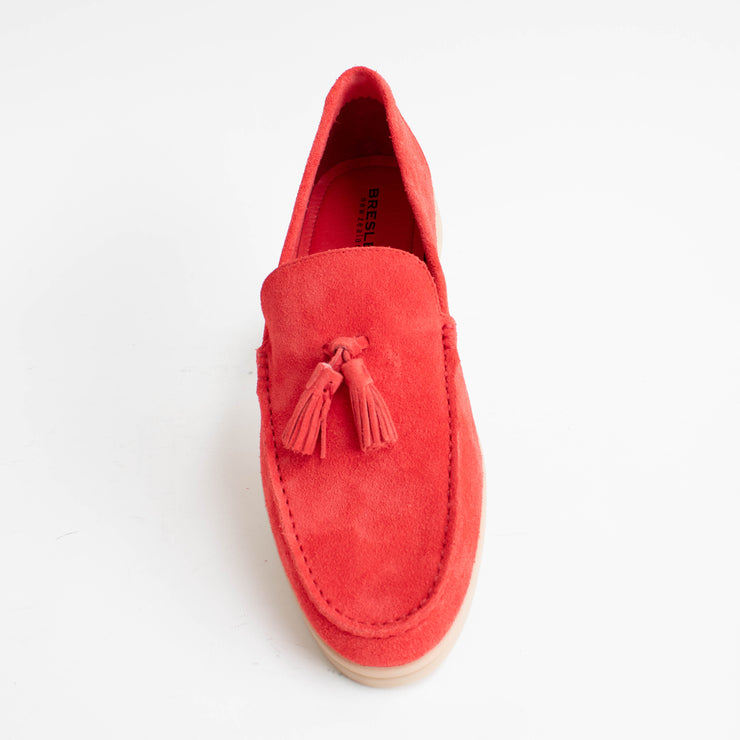 Bresley Skater Red Suede Loafer top. Size 46 womens shoes