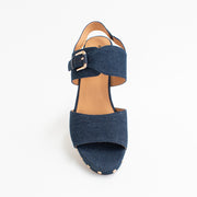 Bresley Skint Denim Sandals top. Size 46 womens shoes