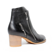 Django and Juliette Slaine Black Ankle Boot back. Size 44 womens shoes