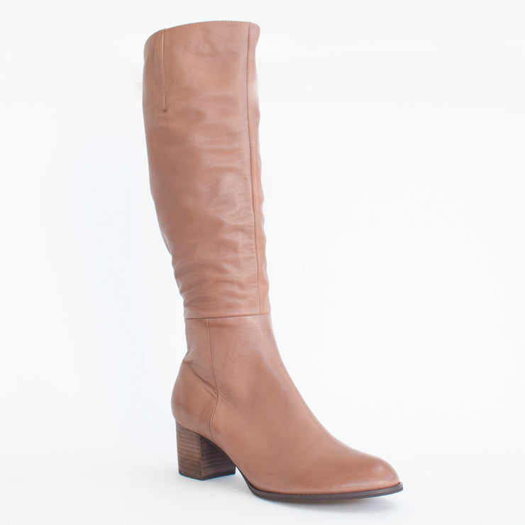 Django and Juliette Sled Cognac Long Boot front. Size 43 womens shoes