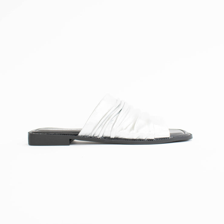 Bresley Slim Silver Sandals side. Size 42 womens shoes