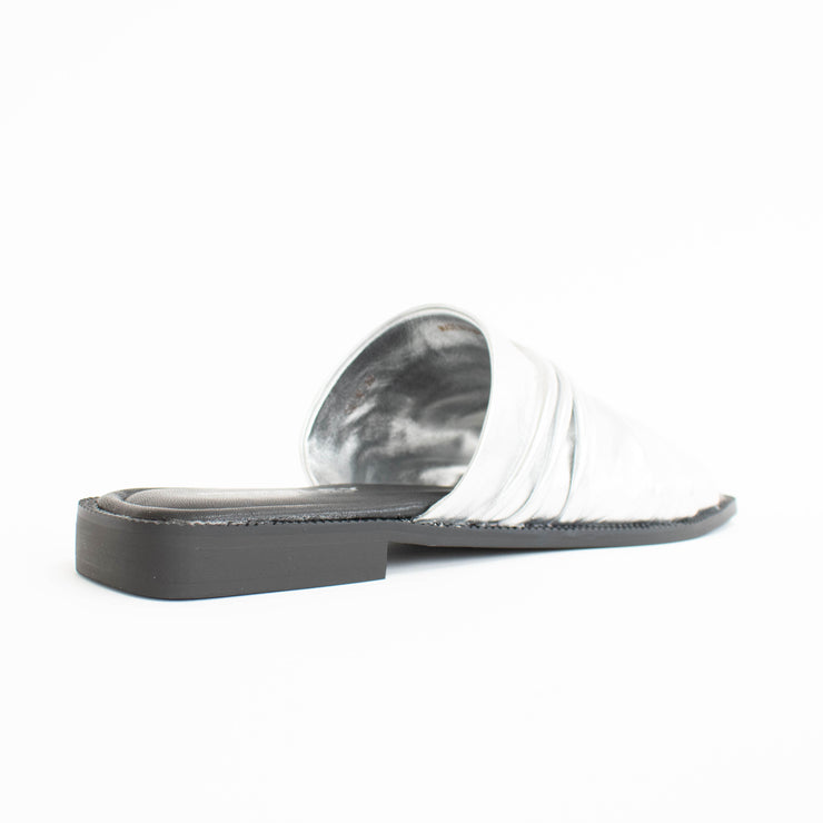 Bresley Slim Silver Sandals back. Size 44 womens shoes